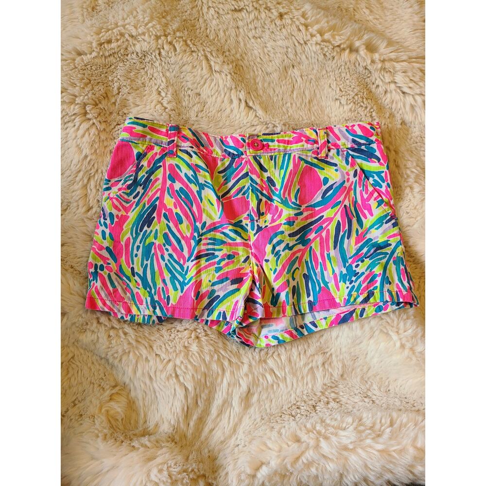 Lilly Pulitzer Callahan Palm Reader Chino Shorts Girl's size 14